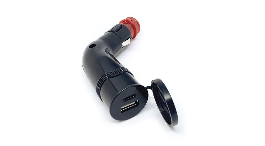 BMW R1100RT, R1150RT Adaptador USB angular para socket de motocicleta