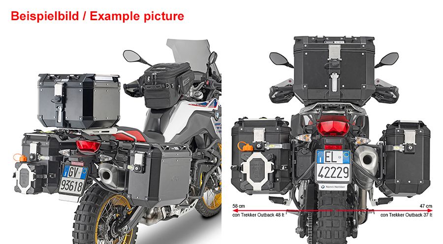 BMW F800GS (2024- ), F900GS & F900GS Adv Soporte lateral para maletas Trekker Outback